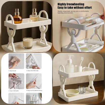 k/2LSelf-adhesive Wall-Mounted Character Shelf/Walted l Storage Shelf