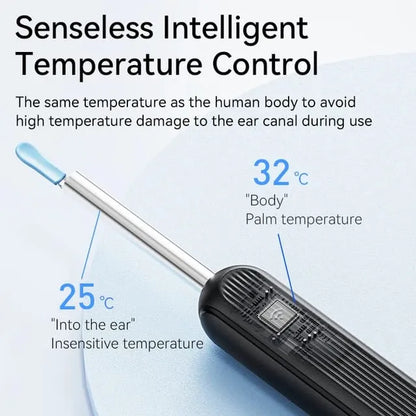 Ear Cleaner High Precision Ear Wax Removal Tool with Camera with LED Light Wireless Cleaner Smart Ear Cleaning Kit